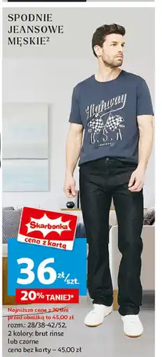 Auchan Spodnie jeans męskie oferta