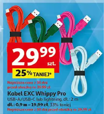 Auchan Kabel whippy usb-c 2 m Exc oferta
