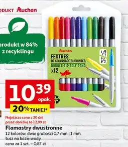 Auchan Flamastry dwustronne Auchan oferta
