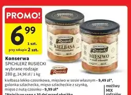 Intermarche Kiełbasa lekko czosnkowa Spichlerz Rusiecki oferta