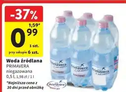 Intermarche Woda niegazowana Primavera oferta