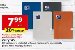 Auchan Zeszyt a5 60 kartek linia Oxford oferta