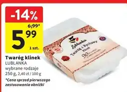 Intermarche Twaróg z bychawy tłusty Lublanka oferta