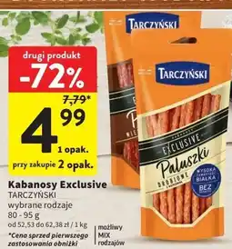 Intermarche Kabanosy drobiowe paluszki Tarczyński Exclusive oferta