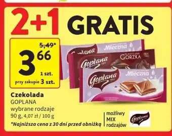 Intermarche Czekolada mleczna Goplana oferta