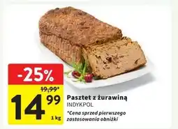 Intermarche Pasztet z żurawina Indykpol oferta