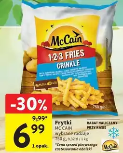 Intermarche Frytki crinkle Mccain 1-2-3 oferta