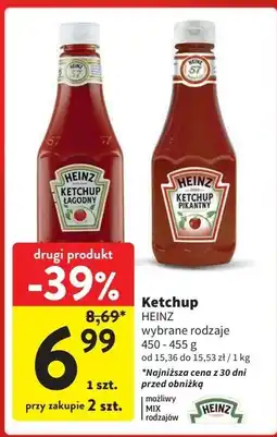 Intermarche Ketchup łagodny Heinz oferta