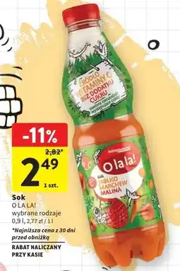 Intermarche Sok jabłko-marchew-malina O La La! oferta