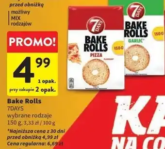 Intermarche Bake rolls czosnek 7 Days Rolls oferta