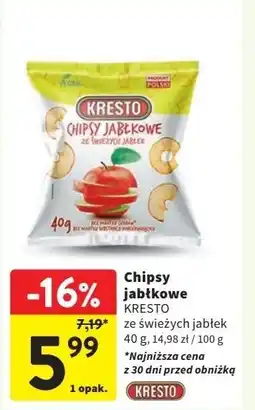 Intermarche Chipsy jabłkowe Kresto oferta
