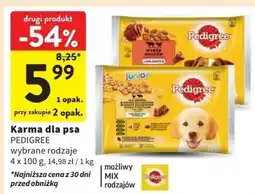Intermarche Karma dla psa w galaretce 2x kurczak z marchewką i wołowina warzywami Pedigree Vital oferta
