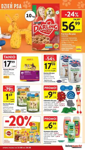 Intermarche Karma dla psa wołowina-warzywa Purina Darling oferta