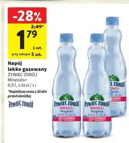 Intermarche Woda lekko gazowana Żywiec Zdrój Minerals+ oferta