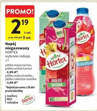 Intermarche Napój jabłko-rabarbar Hortex oferta