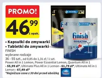 Intermarche Tabletki do zmywania lemon Finish Ultimate Plus oferta