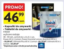 Intermarche Tabletki do zmywarek lemon Finish Power Essential oferta