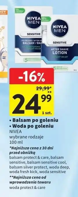 Intermarche Woda po goleniu Nivea Men Fresh Kick oferta