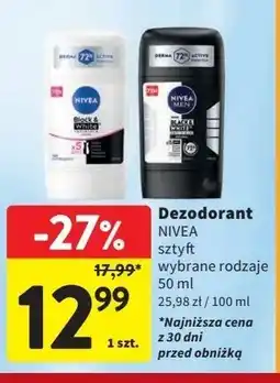 Intermarche Antyperspirant clear Nivea Invisible Black & White oferta
