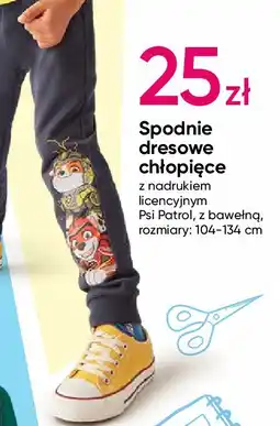 Pepco Spodnie dresowe chłopięce 104-134 cm psi patrol oferta