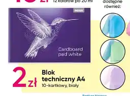 Blok techniczny biały a4 10 kartek Rexus