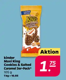 Netto kinder Maxi King Cookies & Salted Caramel 3er-Pack oferta