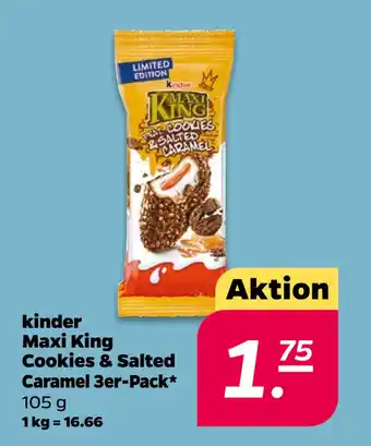 Netto kinder Maxi King Cookies & Salted Caramel 3er-Pack oferta