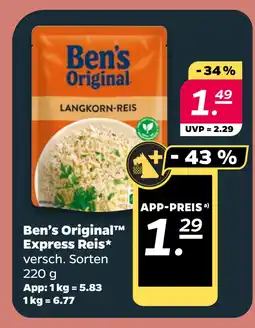 Netto Ben’s Original Express Reis oferta