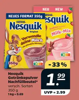 Netto Nesquik Getränkepulver Nachfüllbeutel oferta