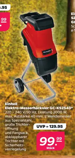 Netto Einhell Elektro-Messerhäcksler GC-KS2540 oferta