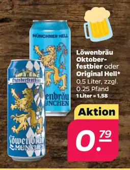 Netto Löwenbräu Oktoberfestbier oder Original Hell oferta