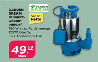 Netto GARDEN DREAM Schmutzwasserpumpe oferta