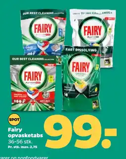 Netto Fairy opvasketabs oferta
