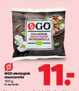 Netto ØGO økologisk mozzarella oferta