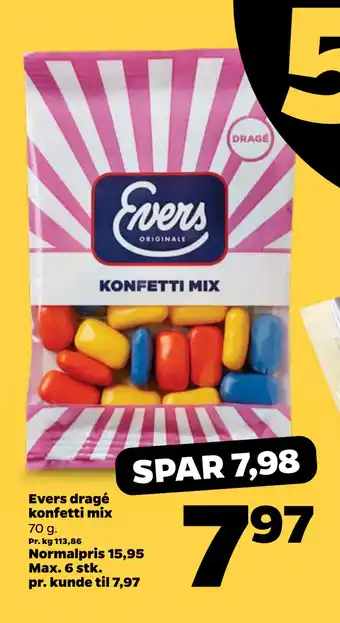 Netto Evers dragé konfetti mix oferta