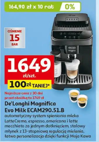 Auchan Ekspres do kawy DeLonghi oferta