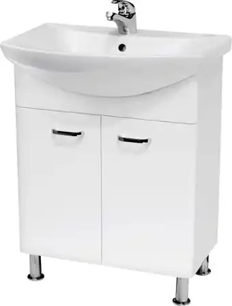 Castorama Szafka z umywalką Cersanit Diuna 65 cm biała oferta