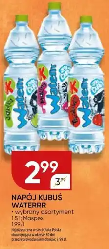 Chata Polska Napój kubuś Waterrr, 1,5 l oferta