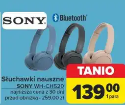 Carrefour Słuchawki bluetooth Sony oferta