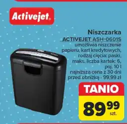 Carrefour Niszczarka Activejet oferta