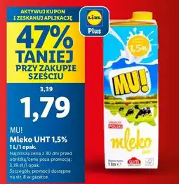 Lidl Mleko 1.5% Mu! oferta