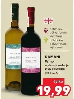 Kaufland Wino Damani Semi Sweet oferta