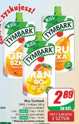 Dino Mus jabłko-mango-brzoskwinia-banan Tymbark oferta