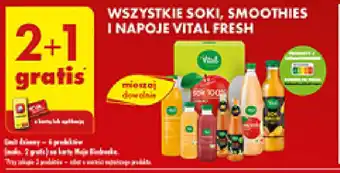 Biedronka Wszystkie soki, smoothies i napoje Vital Fresh oferta