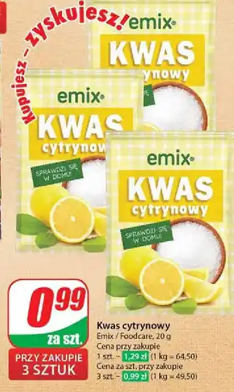 Dino Kwasek cytrynowy Emix oferta