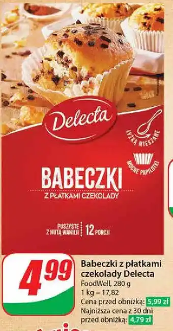 Dino Babeczki z płatkami czekolady Delecta Nadziane oferta