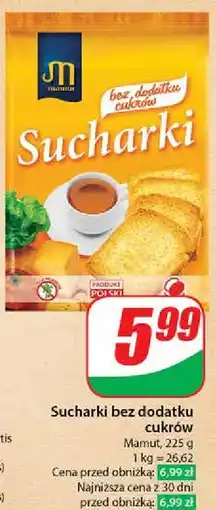 Dino Sucharki bez dodatku cukrów Mamut oferta