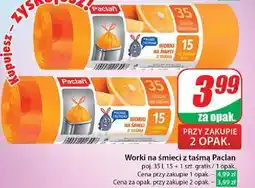Dino Worki na śmieci z taśmą 35 l pomarańczowe Paclan oferta