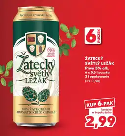 Kaufland Žatecký světlý ležák Piwo oferta