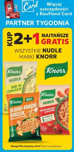 Kaufland Wszystkie nudle marki Knorr oferta
